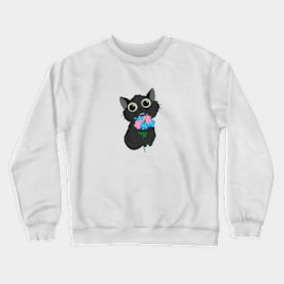 Cute Black cat Crewneck Sweatshirt